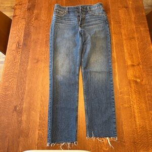 GAP Denim Cheeky Straight High Rise Jeans